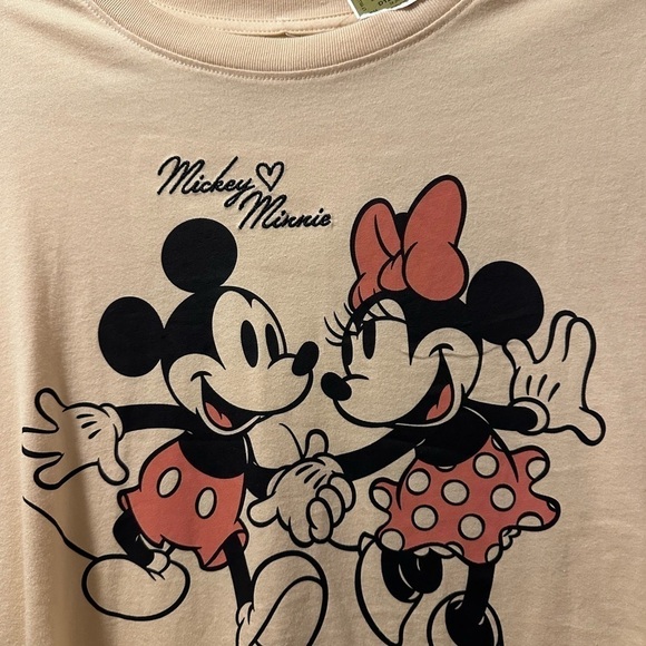 Mickey Minnie Disney tee tack sleeve new tag medium - Picture 8 of 8